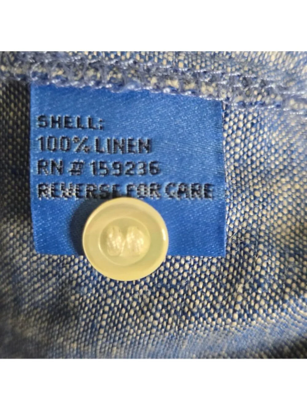 J. Mclaughlin Blue Linen Pintuck Puff Sleeve Pocket Dress Sustainable Size S